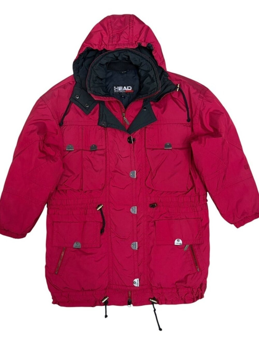 HEAD Vintage 90s Ski Snowboard Jacket Winter Waterproof Parka Coat Womens 6